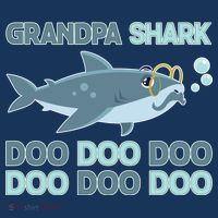 Grandpa Shark Doo Doo Doo Tall T-Shirt