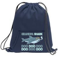 Grandpa Shark Doo Doo Doo Sweatshirt Cinch Pack Bag