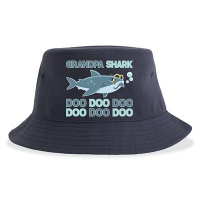 Grandpa Shark Doo Doo Doo Sustainable Bucket Hat