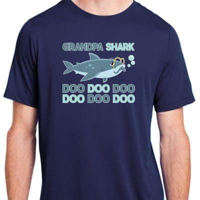 Grandpa Shark Doo Doo Doo Adult ChromaSoft Performance T-Shirt