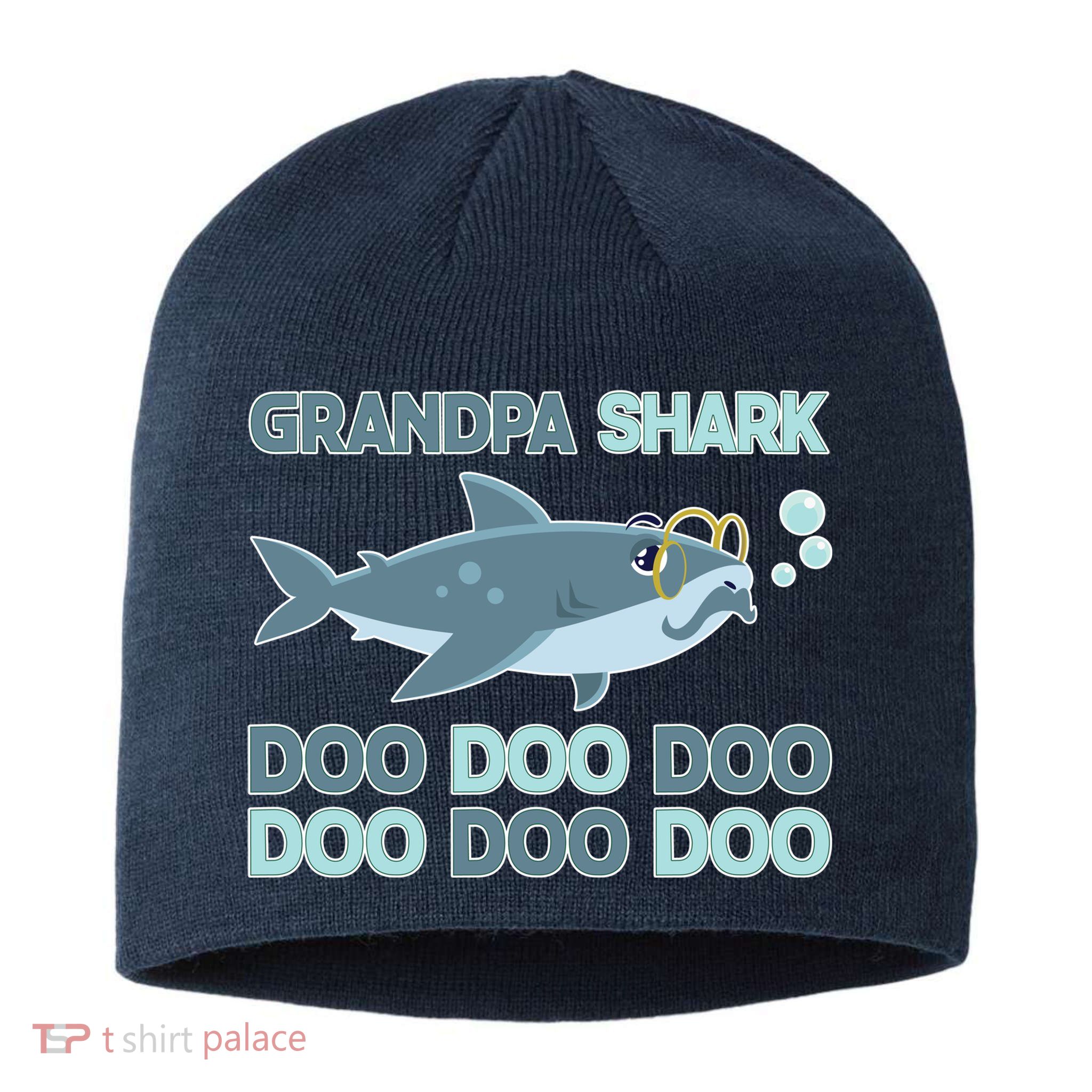 Grandpa Shark Doo Doo Doo Sustainable Beanie