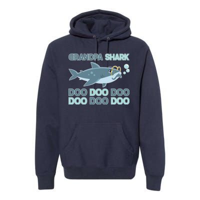 Grandpa Shark Doo Doo Doo Premium Hoodie