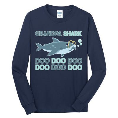 Grandpa Shark Doo Doo Doo Tall Long Sleeve T-Shirt