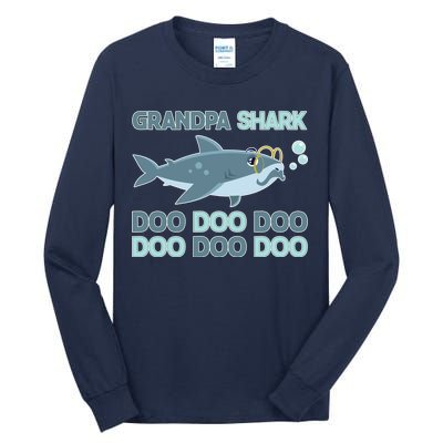 Grandpa Shark Doo Doo Doo Tall Long Sleeve T-Shirt