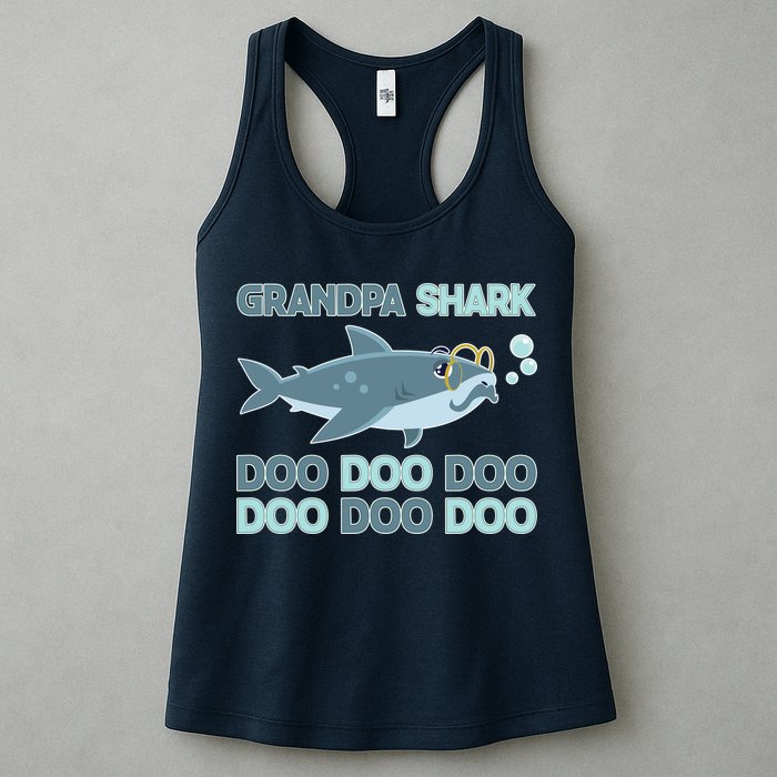 Grandpa Shark Doo Doo Doo Womens Tank Top
