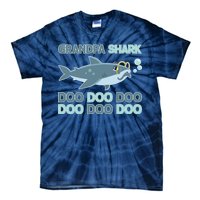 Grandpa Shark Doo Doo Doo Tie-Dye T-Shirt