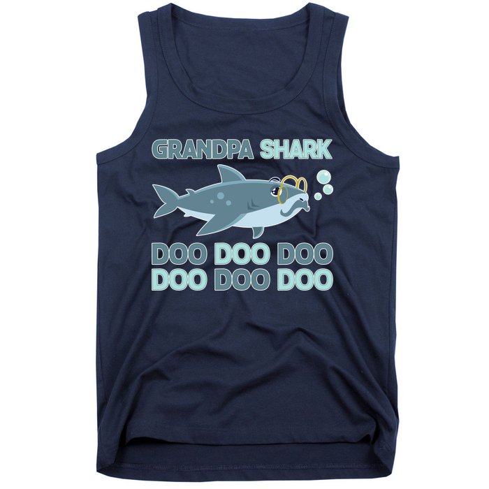 Grandpa Shark Doo Doo Doo Tank Top