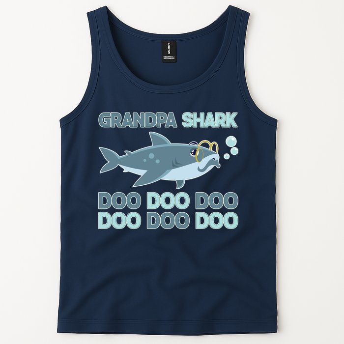 Grandpa Shark Doo Doo Doo Tank Top