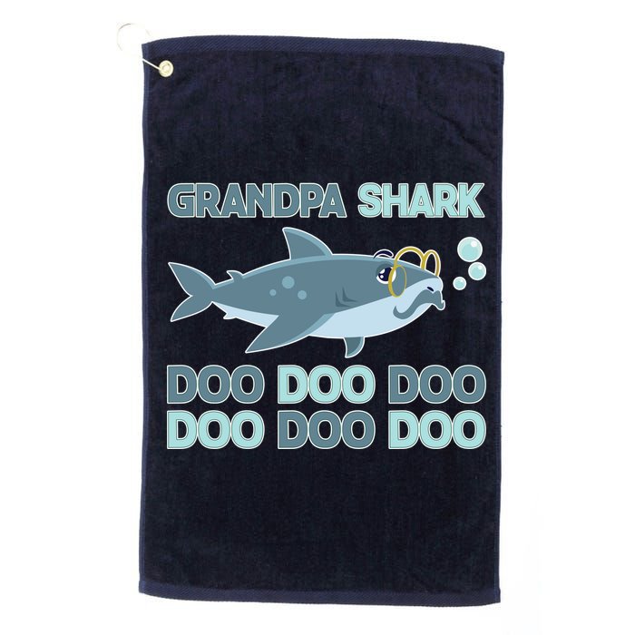 Grandpa Shark Doo Doo Doo Golf Towel