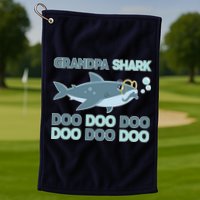 Grandpa Shark Doo Doo Doo Golf Towel