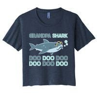 Grandpa Shark Doo Doo Doo Crop Top