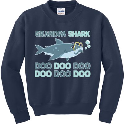 Grandpa Shark Doo Doo Doo Kids Sweatshirt