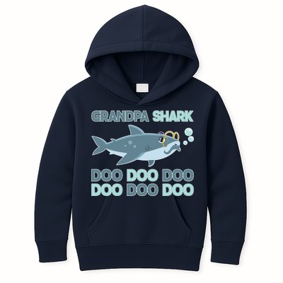 Grandpa Shark Doo Doo Doo Kids Hoodie