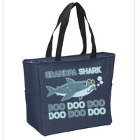 Grandpa Shark Doo Doo Doo Zip Tote Bag