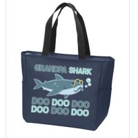 Grandpa Shark Doo Doo Doo Zip Tote Bag