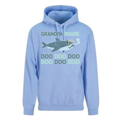 Grandpa Shark Doo Doo Doo Unisex Surf Hoodie