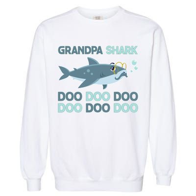 Grandpa Shark Doo Doo Doo Garment-Dyed Sweatshirt