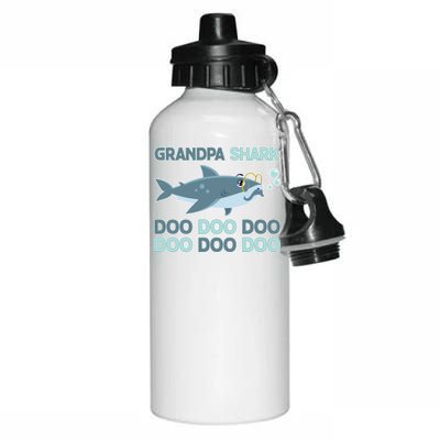 Grandpa Shark Doo Doo Doo Aluminum Water Bottle 