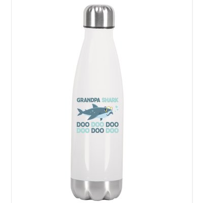 Grandpa Shark Doo Doo Doo Stainless Steel Insulated Water Bottle