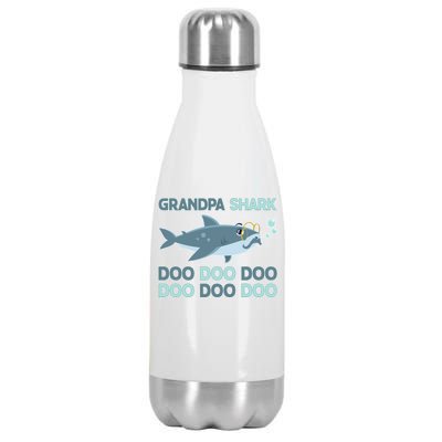 Grandpa Shark Doo Doo Doo Stainless Steel Insulated Water Bottle