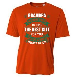 Grandpa The Best Gift For You Cooling Performance Crew T-Shirt