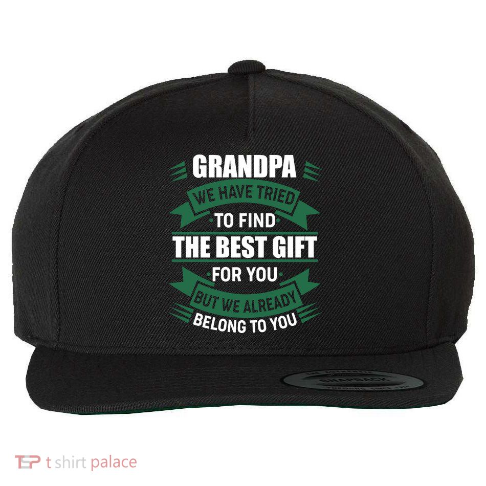 Grandpa The Best Gift For You Wool Snapback Cap