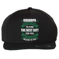 Grandpa The Best Gift For You Wool Snapback Cap