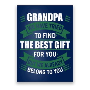 Grandpa The Best Gift For You Poster