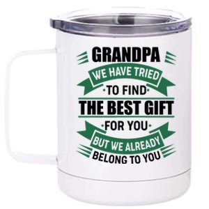 Grandpa The Best Gift For You 12 oz Stainless Steel Tumbler Cup