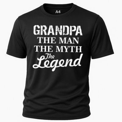 Grandpa The Man Myth Legend Cooling Performance Crew T-Shirt