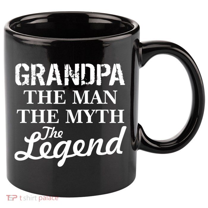 Grandpa The Man Myth Legend 11oz C Handle Ceramic Mug