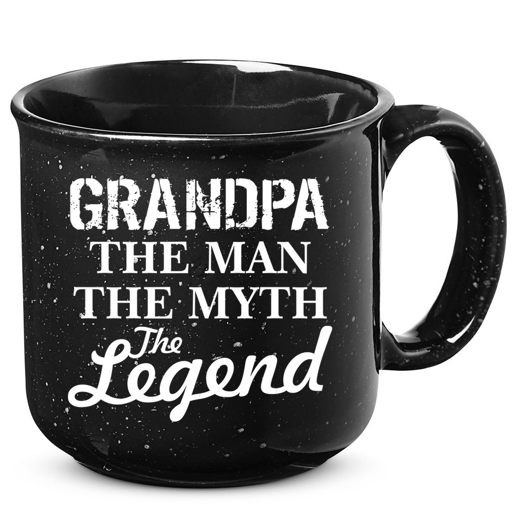 Grandpa The Man Myth Legend 15oz Campfire Ceramic Mug