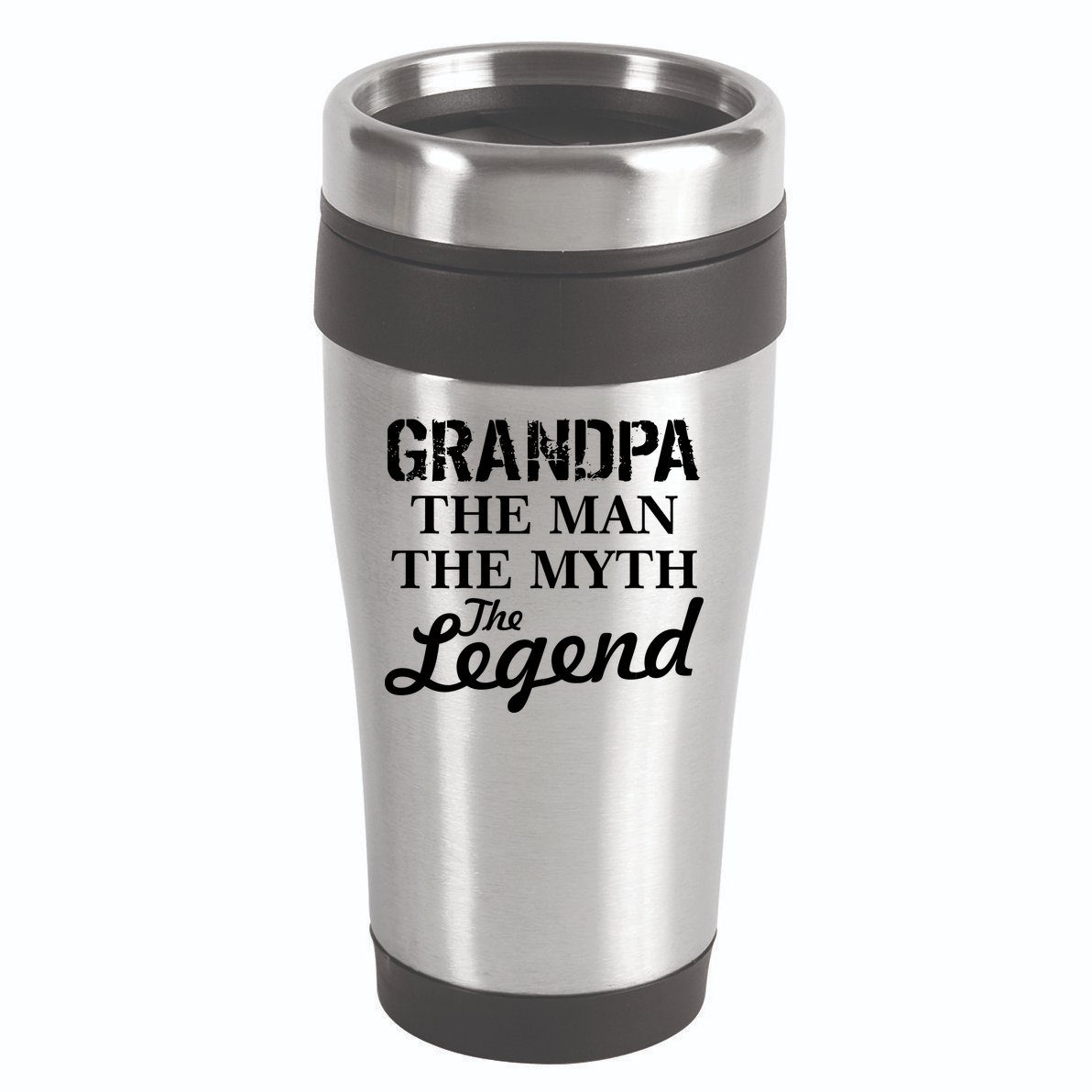 Grandpa The Man Myth Legend 16oz Travel Tumbler