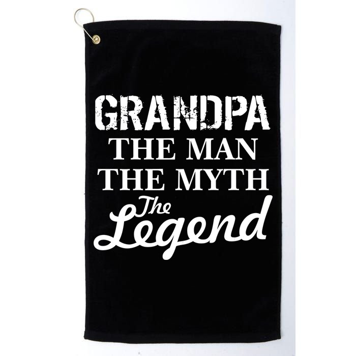 Grandpa The Man Myth Legend Golf Towel