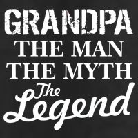 Grandpa The Man Myth Legend Golf Towel