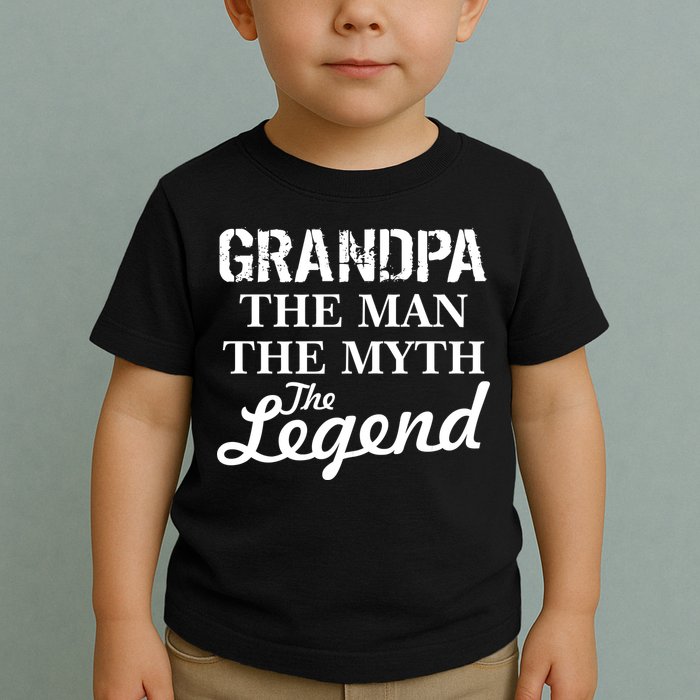 Grandpa The Man Myth Legend Toddler T-Shirt