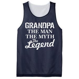 Grandpa The Man Myth Legend Mesh Reversible Basketball Jersey Tank