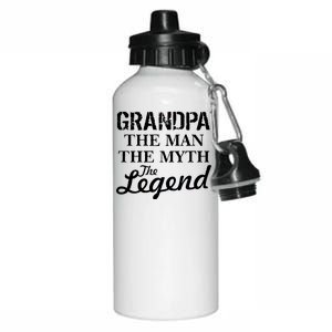 Grandpa The Man Myth Legend Aluminum Water Bottle