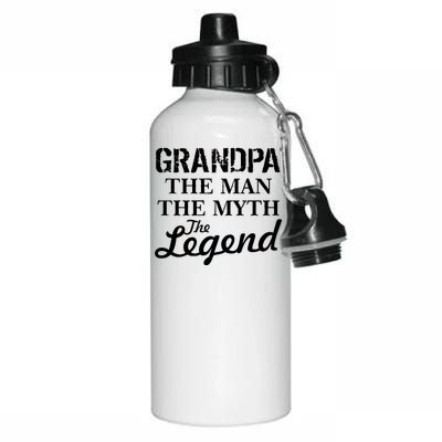 Grandpa The Man Myth Legend Aluminum Water Bottle 