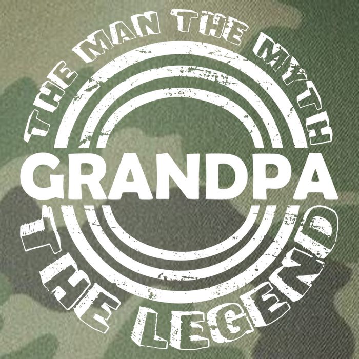 Grandpa The Man Myth The Legend Funny Legacy Tie Dye Trucker Hat