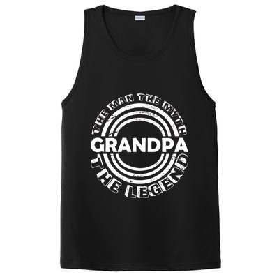 Grandpa The Man Myth The Legend Funny PosiCharge Competitor Tank