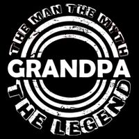 Grandpa The Man Myth The Legend Funny Wool Snapback Cap