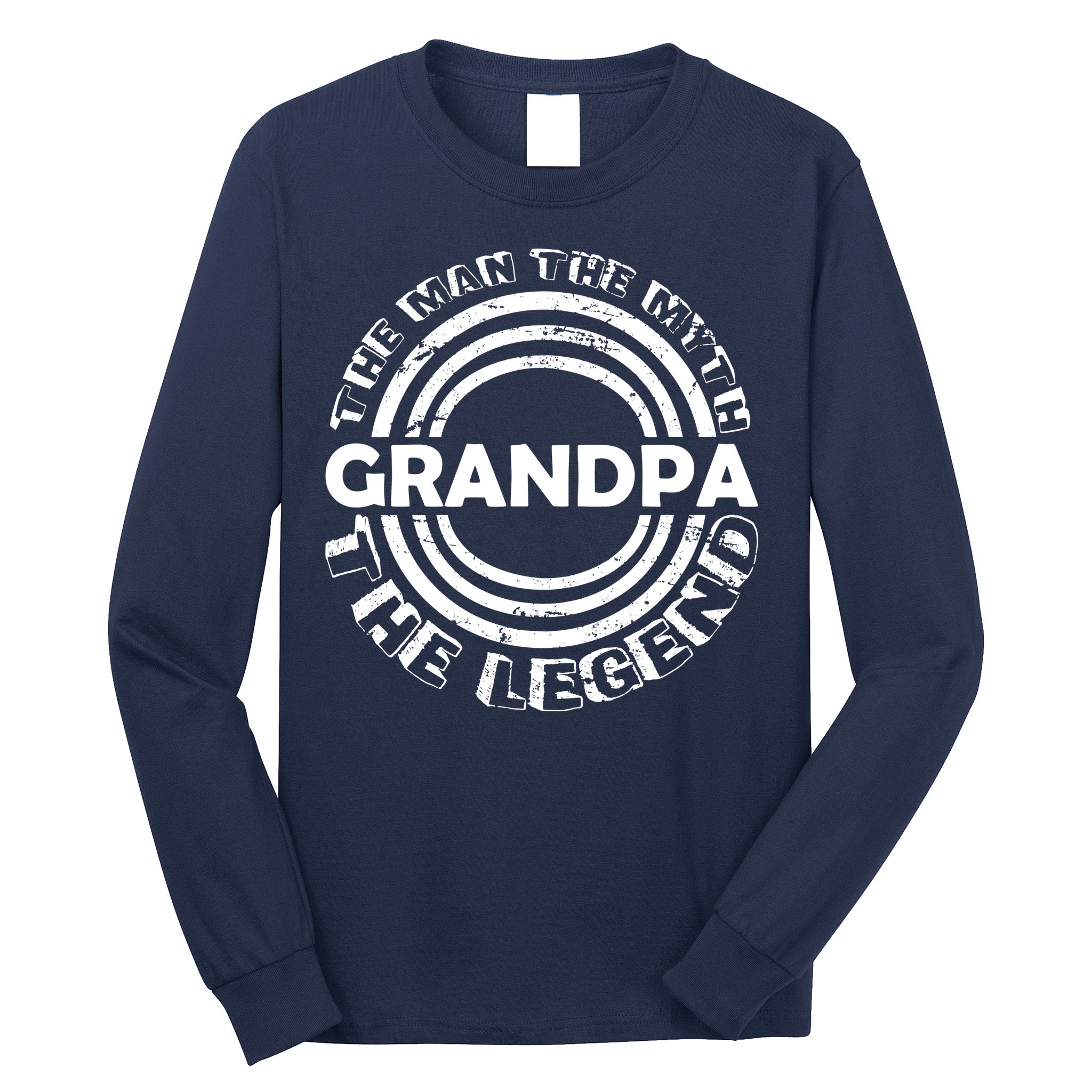 Grandpa The Man Myth The Legend Funny Long Sleeve Shirt