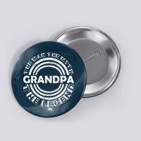 Grandpa The Man Myth The Legend Funny Button