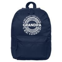 Grandpa The Man Myth The Legend Funny 16 in Basic Backpack