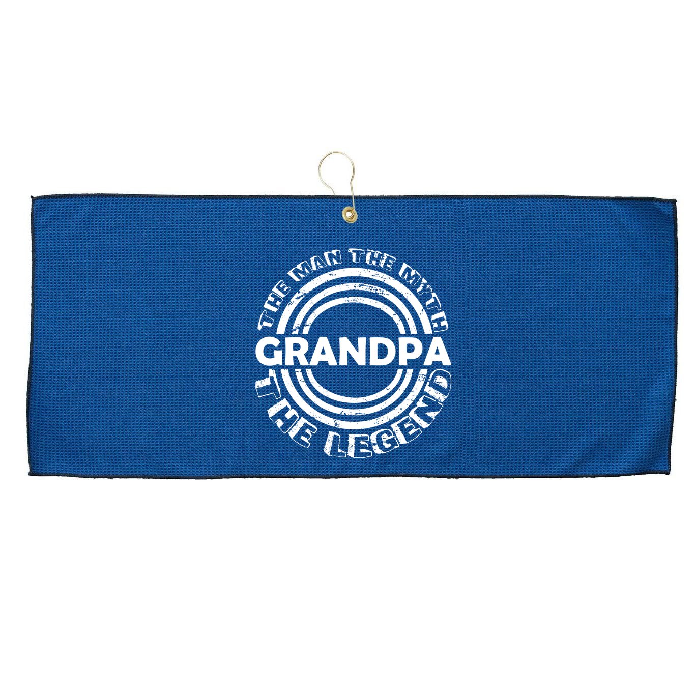 Grandpa The Man Myth The Legend Funny Large Microfiber Waffle Golf Towel