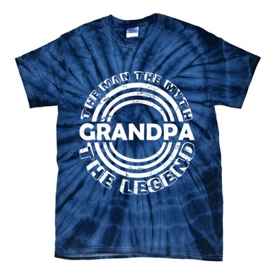 Grandpa The Man Myth The Legend Funny Tie-Dye T-Shirt