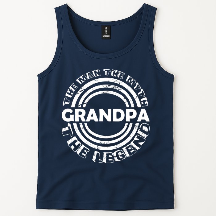 Grandpa The Man Myth The Legend Funny Tank Top