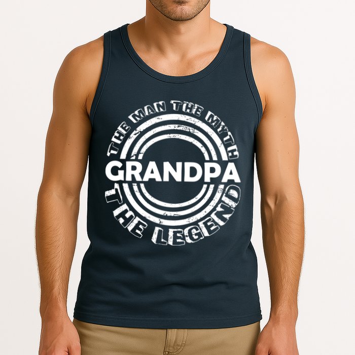 Grandpa The Man Myth The Legend Funny Tank Top