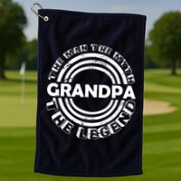 Grandpa The Man Myth The Legend Funny Golf Towel